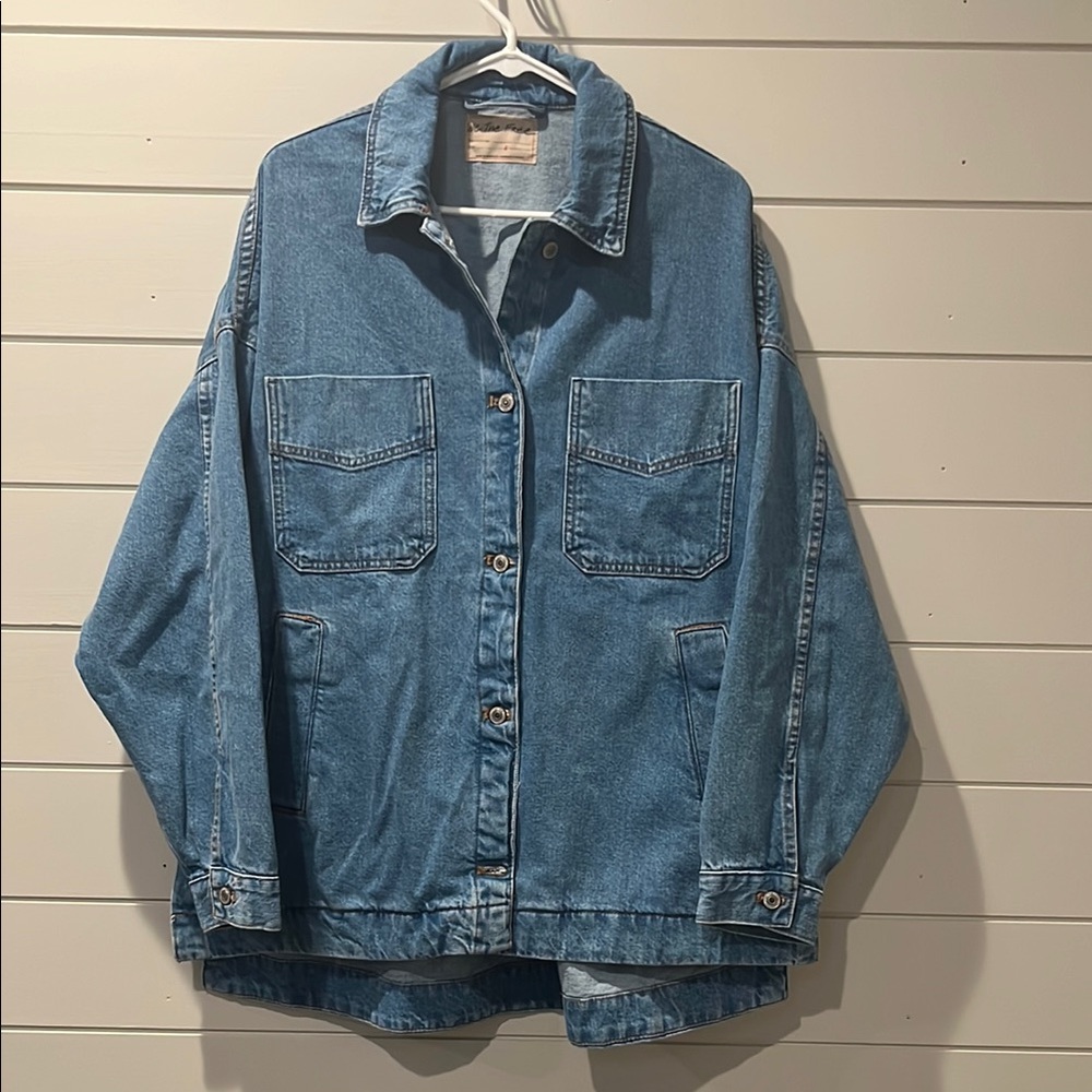 NWOT We The Free Blue Jean Jacket Classic Denin